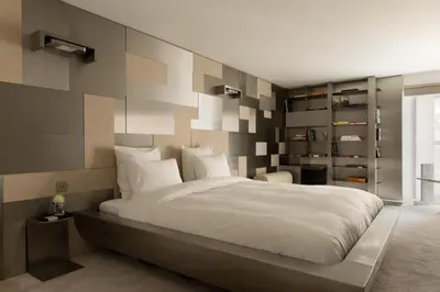 Un ou plusieurs lits dans un hébergement de l'établissement HIGHSTAY - Luxury Serviced Apartments - Saint-Germain I