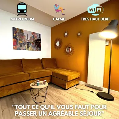 Plan de l'établissement Les Âmes Heureuses-Père Lachaise-Wifi by La Clé des Expos in Paris