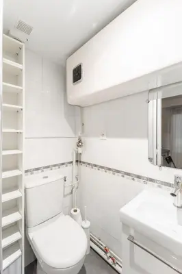 Salle de bains dans l'établissement Magnifique studio au cœur du Marais