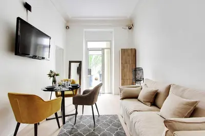 Télévision ou salle de divertissement dans l'établissement Modern apartment - 1BR 4P - Le Marais