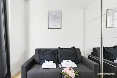 Coin salon dans l'établissement Cozy apartment - Rue de Bretagne
