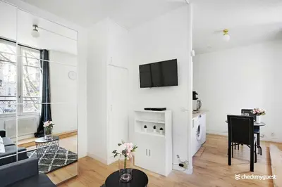 Télévision ou salle de divertissement dans l'établissement Cozy apartment - Rue de Bretagne