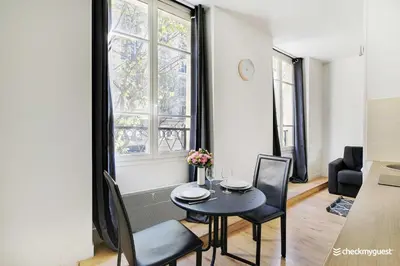 Coin salon dans l'établissement Cozy apartment - Rue de Bretagne