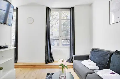 Coin salon dans l'établissement Cozy apartment - Rue de Bretagne