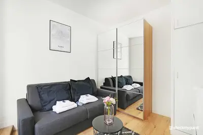 Coin salon dans l'établissement Cozy apartment - Rue de Bretagne