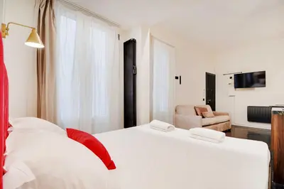 Un ou plusieurs lits dans un hébergement de l'établissement Modern studio - 2P - Place des Vosges