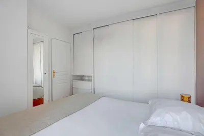 Un ou plusieurs lits dans un hébergement de l'établissement Superb apartment - 2BR - 4 P - Ivry-sur-Seine