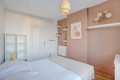 Un ou plusieurs lits dans un hébergement de l'établissement Superb apartment - 2BR - 4 P - Ivry-sur-Seine