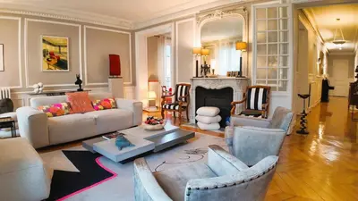 Coin salon dans l'établissement Parisian Elegance in Ranelagh