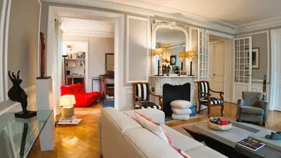 Coin salon dans l'établissement Parisian Elegance in Ranelagh
