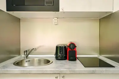 Cuisine ou kitchenette dans l'établissement Loods 7