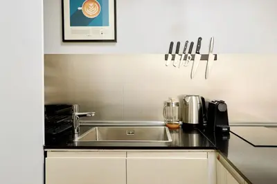 Cuisine ou kitchenette dans l'établissement Loods - RDC G