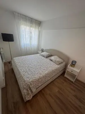 Un ou plusieurs lits dans un hébergement de l'établissement Comfort & charm - apartment for up to 6 guests