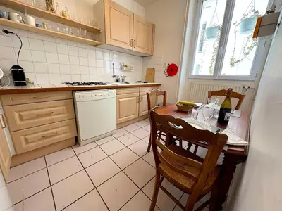 Cuisine ou kitchenette dans l'établissement L'appartement Pyrénées
