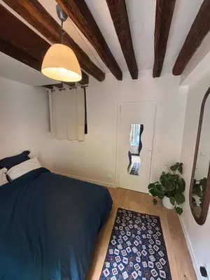 Un ou plusieurs lits dans un hébergement de l'établissement Cosy apartment in le Marais !