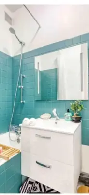 Salle de bains dans l'établissement Nid douillet