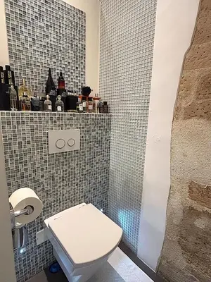 Salle de bains dans l'établissement Le Loft Villehardouin