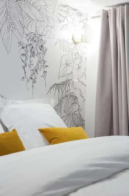Un ou plusieurs lits dans un hébergement de l'établissement Lemoine Reaumur 2 Cosy Appartement 6P 2BR
