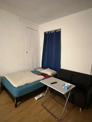 Un ou plusieurs lits dans un hébergement de l'établissement Appartement Lumineux, à 5 minutes de Paris