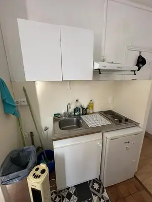 Cuisine ou kitchenette dans l'établissement Appartement Lumineux, à 5 minutes de Paris