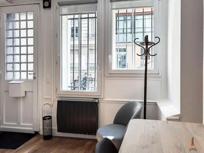 Coin salon dans l'établissement Charming Montmartre Maisonette