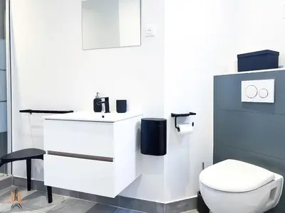Salle de bains dans l'établissement Charming Montmartre Maisonette