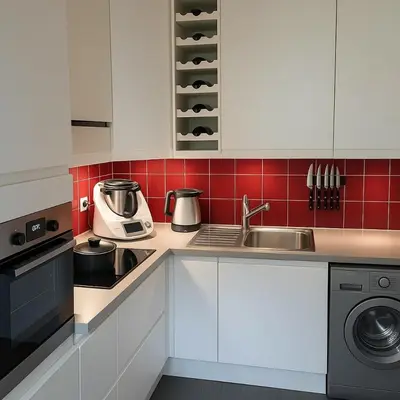 Cuisine ou kitchenette dans l'établissement Superbe appartement sur jardin- proche de paris
