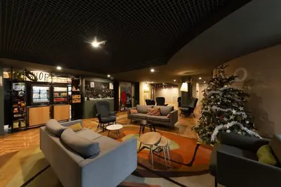 Coin salon dans l'établissement Le Rustique - Porte de Versailles Apartment