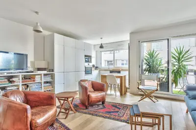 Cuisine ou kitchenette dans l'établissement Appartement Iris avec sa terrasse - Welkeys