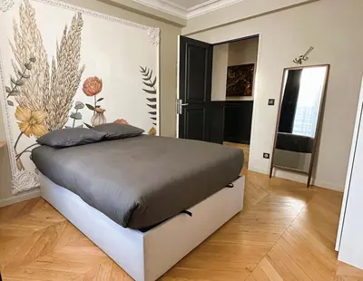 Un ou plusieurs lits dans un hébergement de l'établissement Luxury Apartment – 3 Bedrooms / Arc de Triomphe