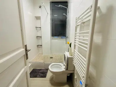 Salle de bains dans l'établissement 2-bedrooms apart near Parc des Princes
