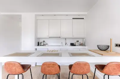 Cuisine ou kitchenette dans l'établissement Studio luxe Av Foch vue sur l Etoile