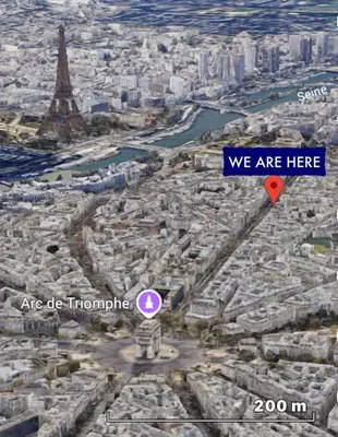 Vue générale sur Paris ou vue de la ville depuis l'appartement