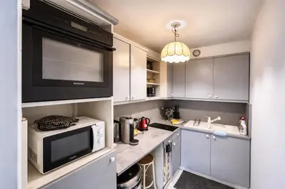 Cuisine ou kitchenette dans l'établissement Grand Studio 50 m2 Balcon Porte de Versailles