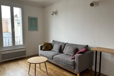 Coin salon dans l'établissement Charming accommodation at the gates of Paris