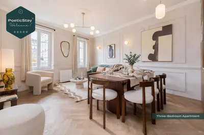 Coin salon dans l'établissement PoeticStay - Neuilly