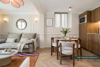 Coin salon dans l'établissement PoeticStay - Neuilly