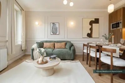 Coin salon dans l'établissement PoeticStay - Neuilly