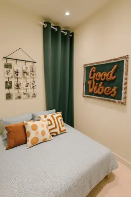 Un ou plusieurs lits dans un hébergement de l'établissement Casa Home - Large two-bedroom near Gare de Lyon