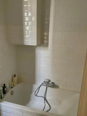 Salle de bains dans l'établissement Beautiful new apartment close to Montmartre