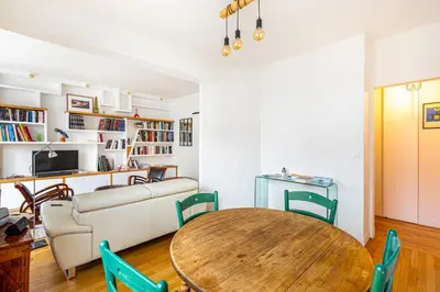 Coin salon dans l'établissement GuestReady - Homely near Montparnasse Tower