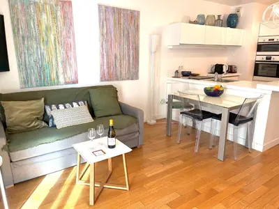 Cuisine ou kitchenette dans l'établissement L'appartement Grenelle