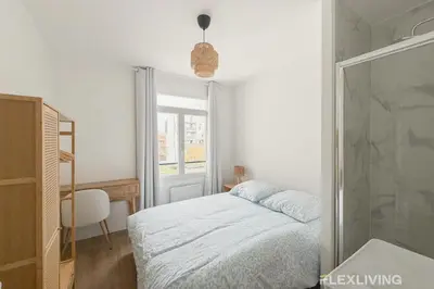 Un ou plusieurs lits dans un hébergement de l'établissement Ideal T5 in the 15th district of Paris