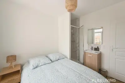 Un ou plusieurs lits dans un hébergement de l'établissement Ideal T5 in the 15th district of Paris