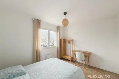 Un ou plusieurs lits dans un hébergement de l'établissement Ideal T5 in the 15th district of Paris
