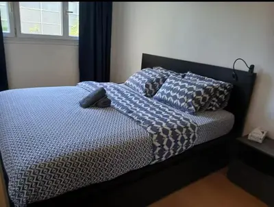 Un ou plusieurs lits dans un hébergement de l'établissement Appartement cosy à 2 mins de Paris