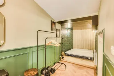 Un ou plusieurs lits dans un hébergement de l'établissement Elegant studios in Malakoff next to Paris