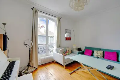 Un ou plusieurs lits dans un hébergement de l'établissement Loft spacieux et lumineux - Paris