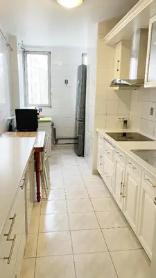 Cuisine ou kitchenette dans l'établissement Apartment La Seine-Free Parking