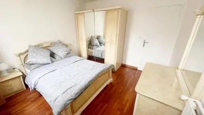 Un ou plusieurs lits dans un hébergement de l'établissement Apartment La Seine-Free Parking
